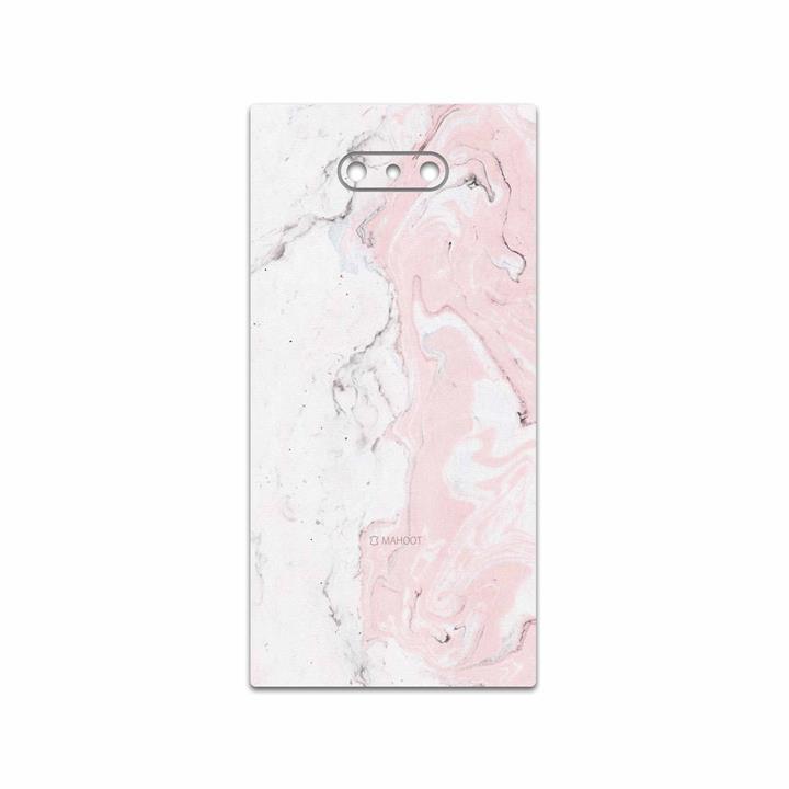 برچسب پوششی ماهوت مدل Blanco-Pink-Marble مناسب برای گوشی موبایل ریزر Phone 2 MAHOOT Blanco-Pink-Marble Cover Sticker for Razer Phone 2